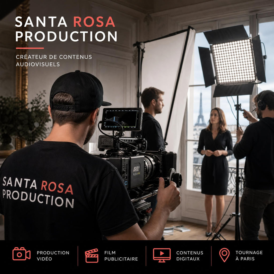 Santa rosa production : votre partenaire de production audiovisuelle à paris